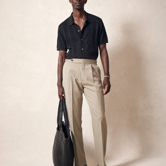 Pleated Trouser | Todd Snyder | Gray | Wool, Side Tab | 32x30 - Picture 2 of 4